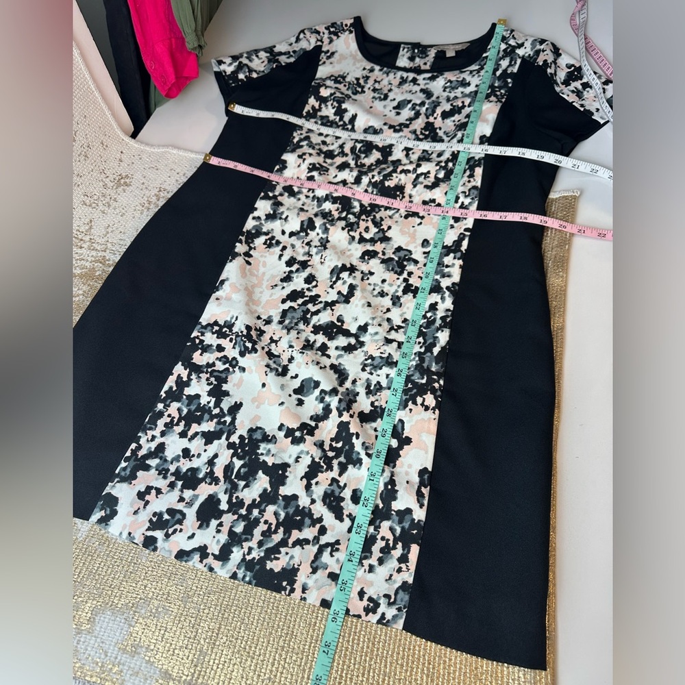 BANANA REPUBLIC Black White Grey & Pink Dress | Size 12 | Business Career Office - Picture 12 of 12